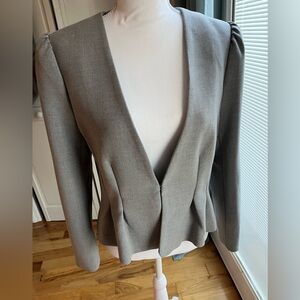 H&M Heather Grey Blazer Jacket Size 12